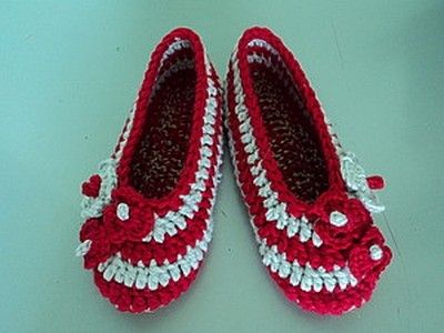 chaussons crochet adulte